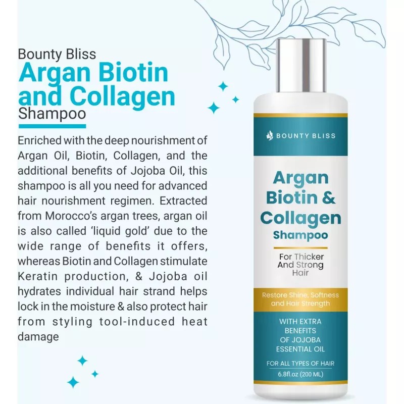 Bounty Bliss Argan Biotin & Collagen Shampoo (200ml)