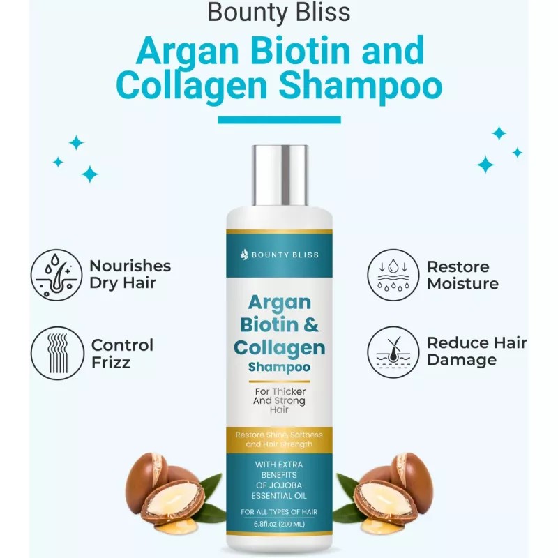 Bounty Bliss Argan Biotin & Collagen Shampoo (200ml)
