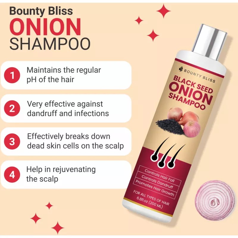 Bounty Bliss Black Seed Onion Shampoo (200ml)
