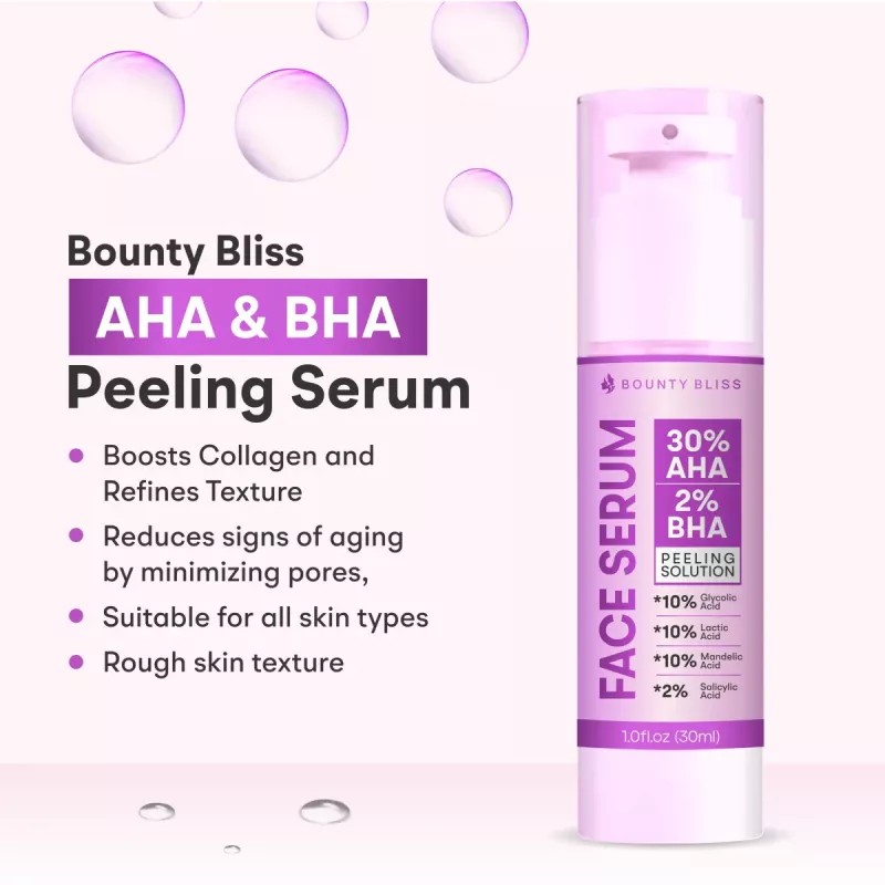 Bounty Bliss Face Serum 30% Aha & 2% Bha Peeling Solution (30ml)