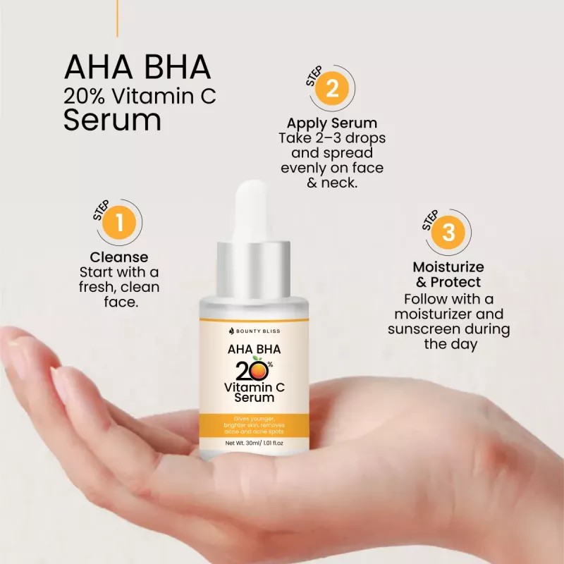Bounty Bliss Aha Bha 20% Vitamin C Serum (30ml)