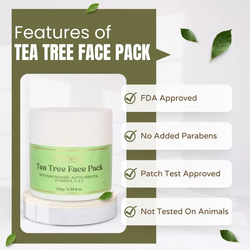 Omeo Tea Tree Face Pack (100g)