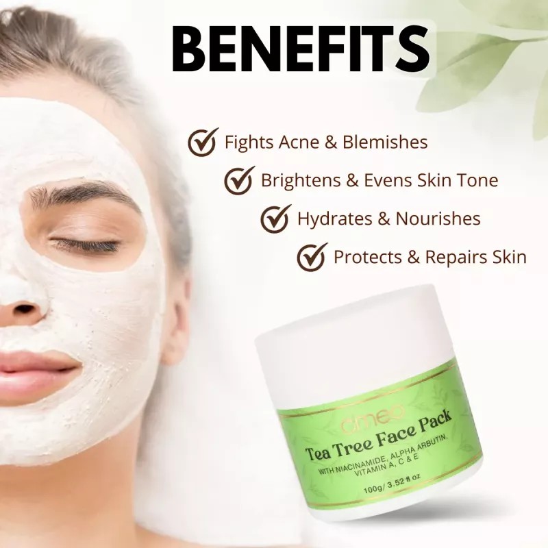 Omeo Tea Tree Face Pack (100g)