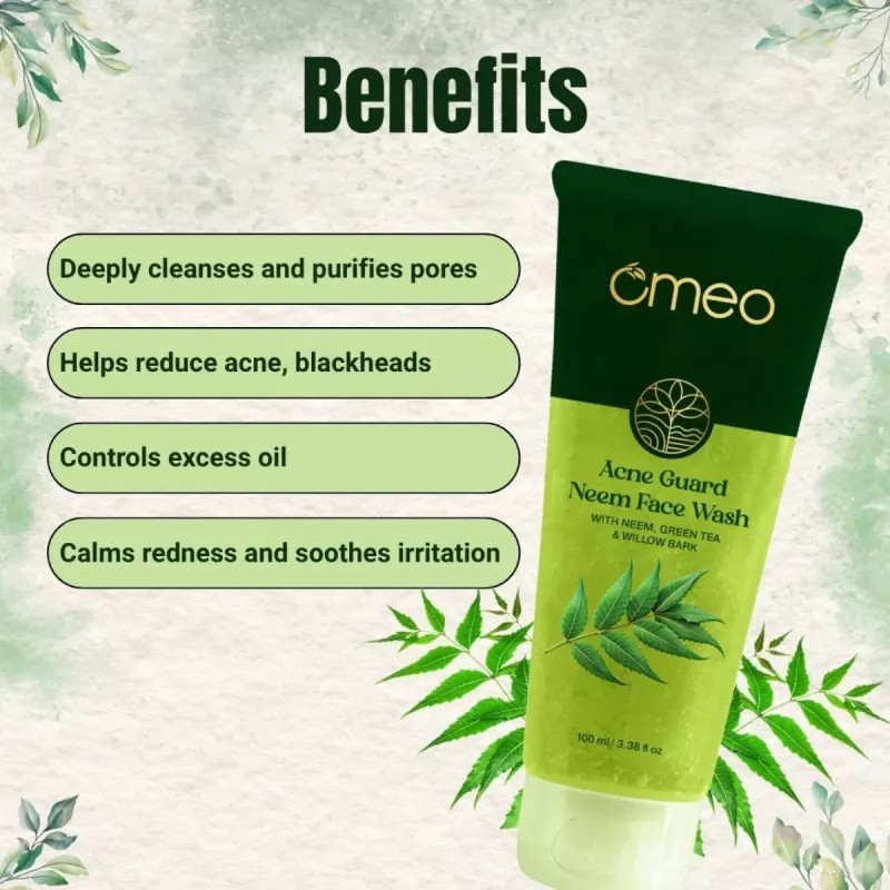 Omeo Acne Guard Neem Face Wash (100ml)