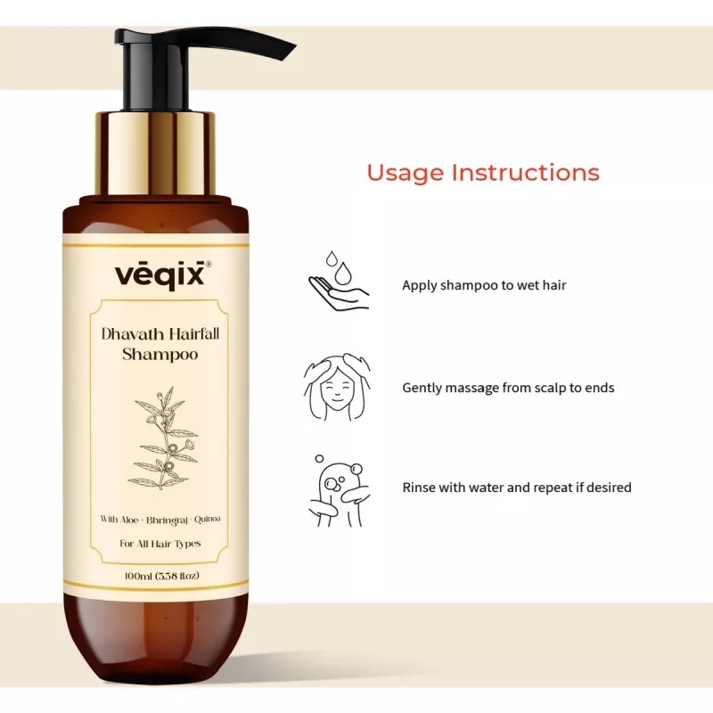 Veqix Dhavath Hairfall Shampoo (100ml)