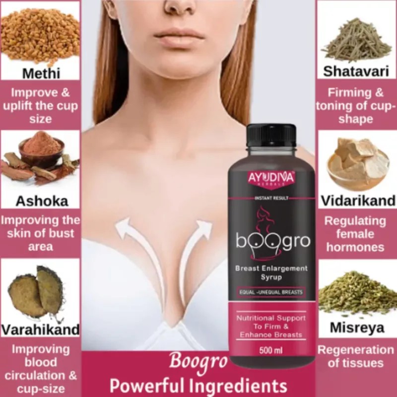 Ayudiva Herbals Boogro Breast Enlargment Syrup (500ml)
