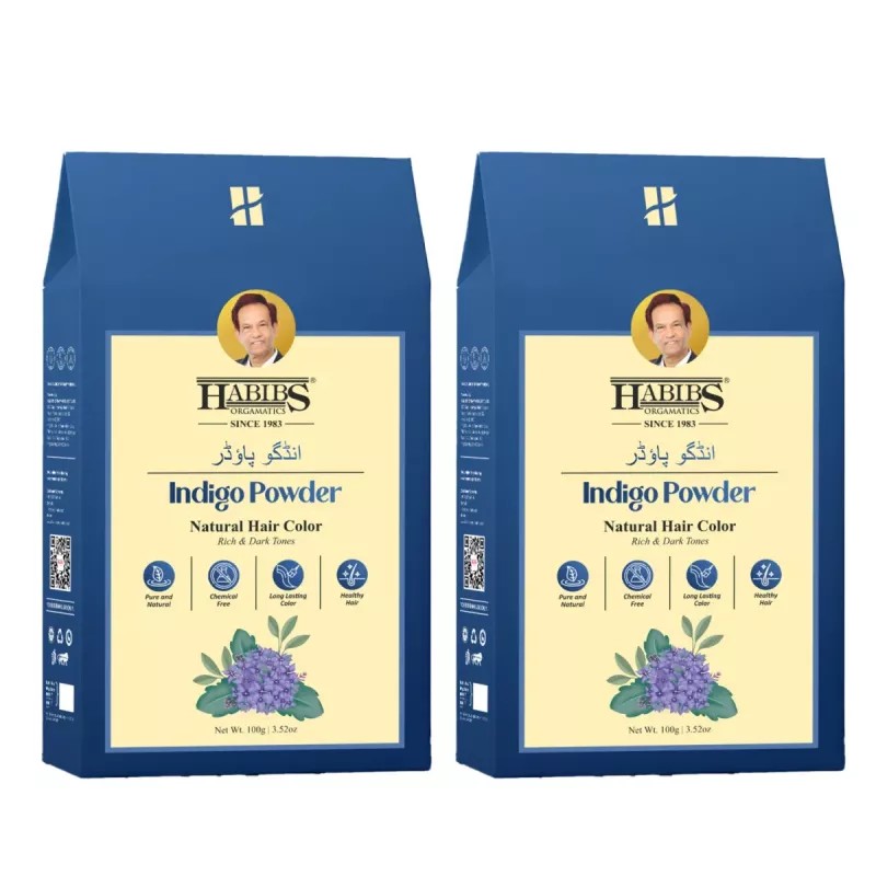 Habibs Indigo Powder For Hair (200g, Pack of 2)