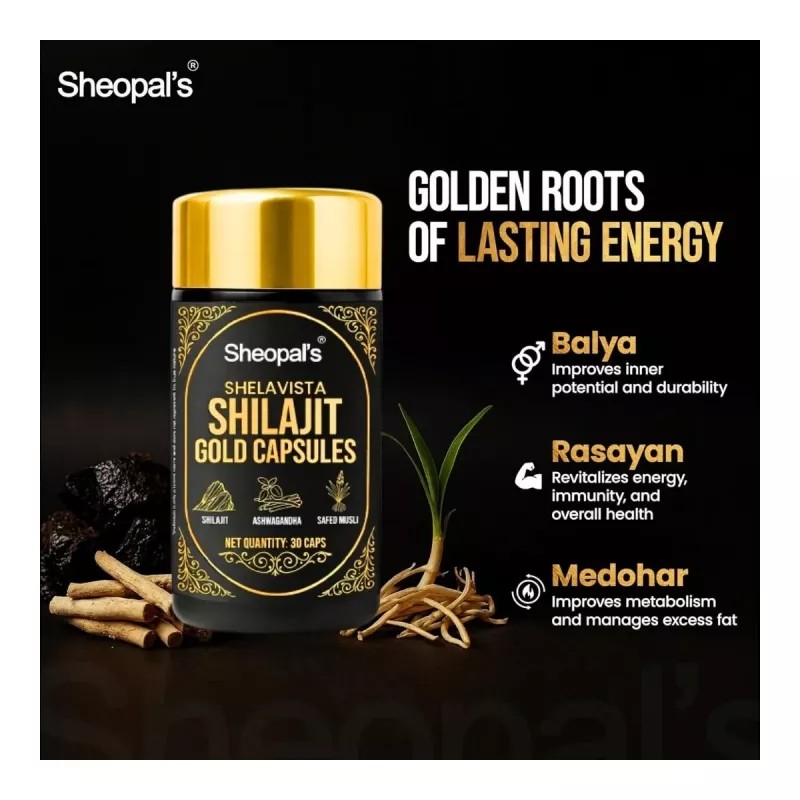 Sheopals Shelavista Shilajit Gold Capsules (30cap)