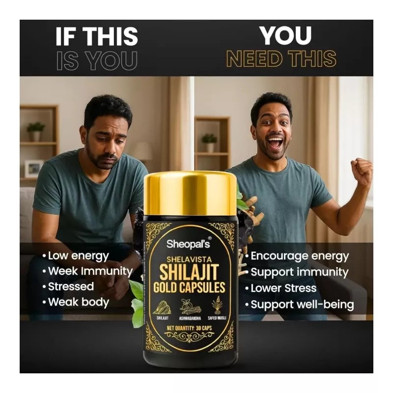 Sheopals Shelavista Shilajit Gold Capsules (30cap)