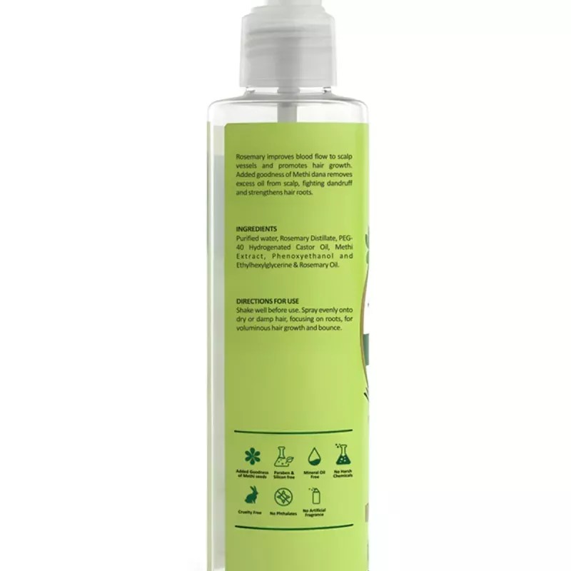 Bakson Sunny Herbals Rosemary & Methi Water Hair Spray 100% Pure (200ml)