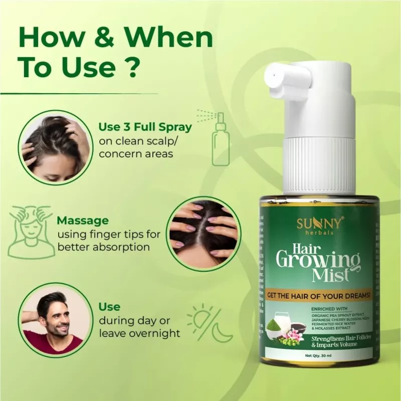 Bakson Sunny Herbals Hair Growing Mist (30ml)