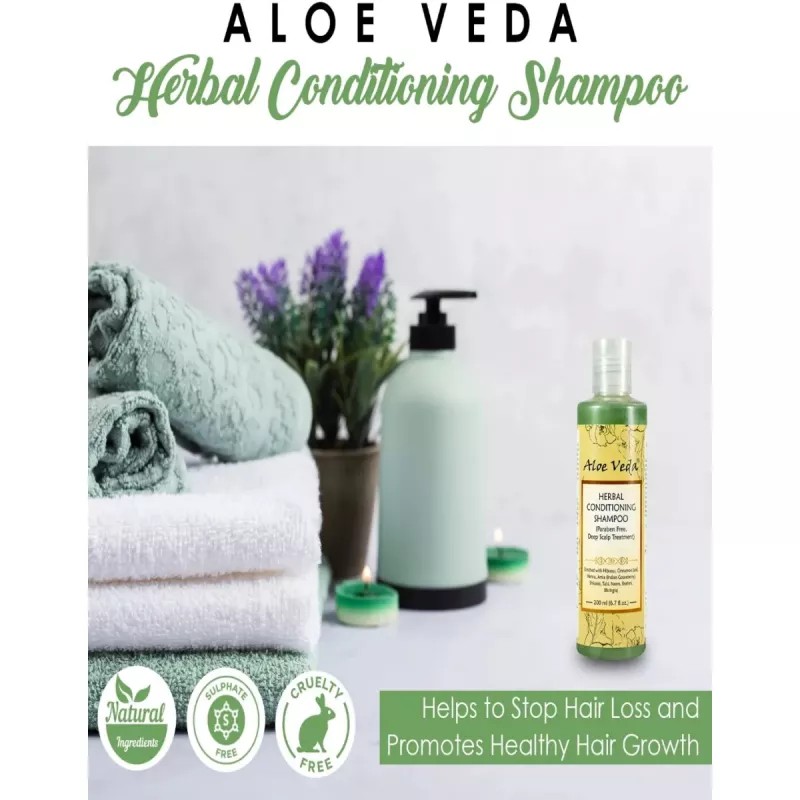 Aloe Veda Herbal Conditioning Shampoo (200ml)