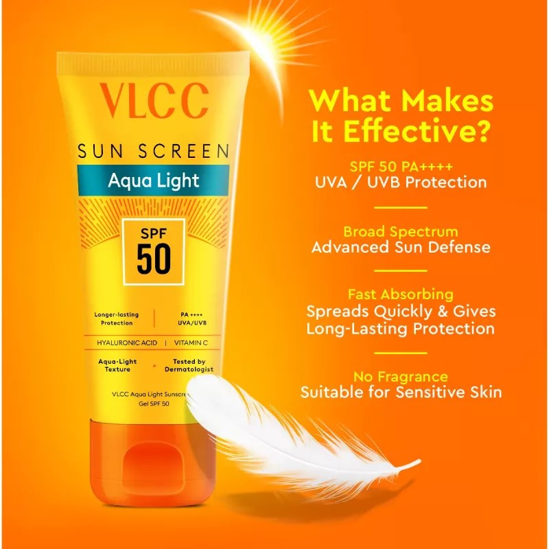 VLCC Aqua Light Sunscreen Gel SPF 50 PA++++ (30g)