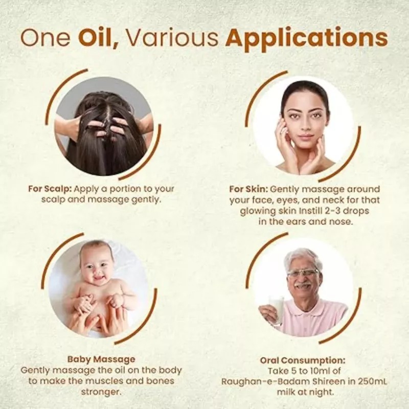 Hamdard Roghan Badam Shirin (100ml)