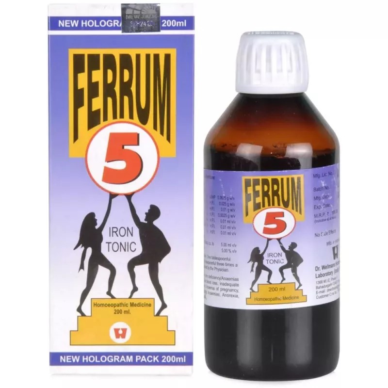 Dr Wellmans Ferrum 5 Syrup (200ml)