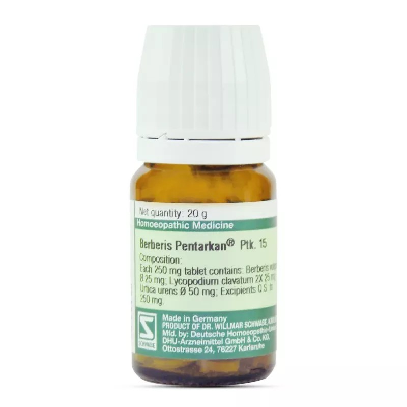 Willmar Schwabe Germany Berberis Pentarkan Tablet (20g)