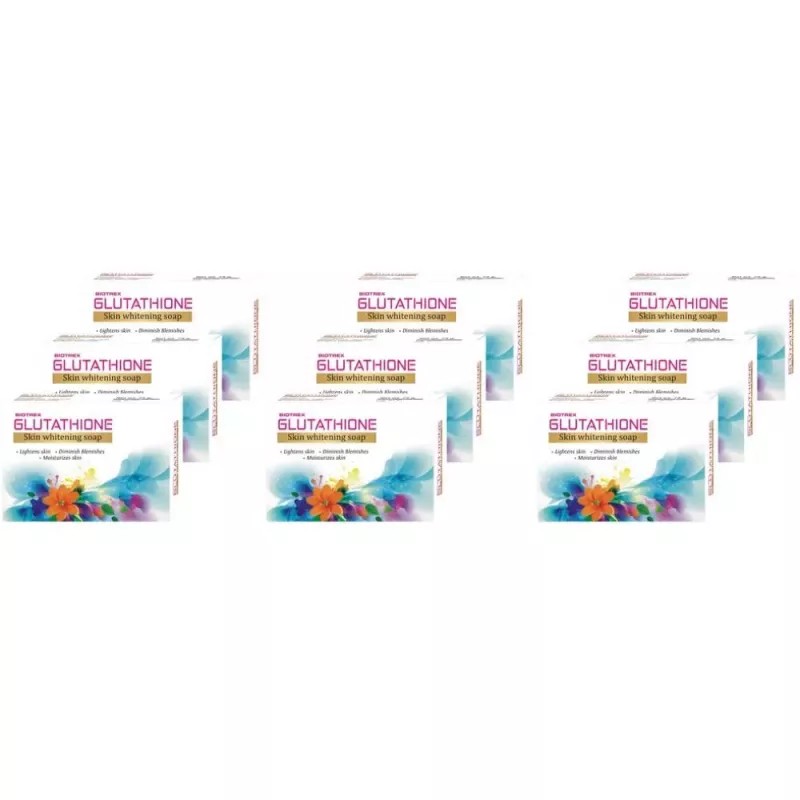 Biotrex Glutathione Skin Whitening Soap (75g, Pack of 9)