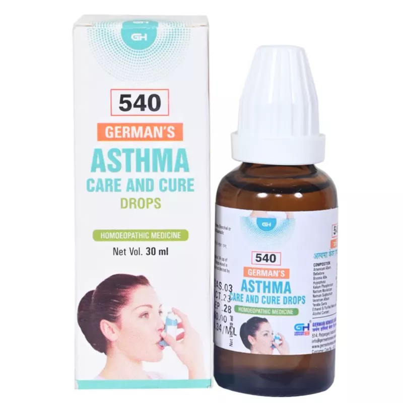 German Homeo Care & Cure Asthma Drops 540 (30ml)