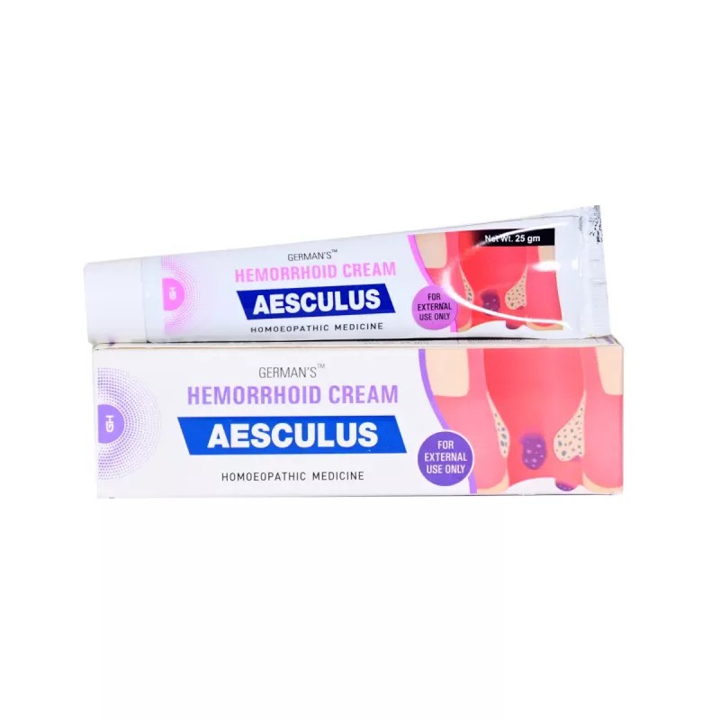 German Homeo Care & Cure Aesculus Hemorrhoid Cream (25g)