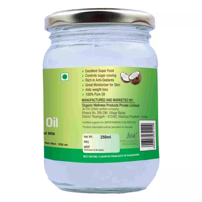Organic Wellness Virgin Coconut Oil (250ml)