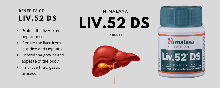 Buy Himalaya Liv 52 Ds (Double Strength) Tablet (60tab) at best price