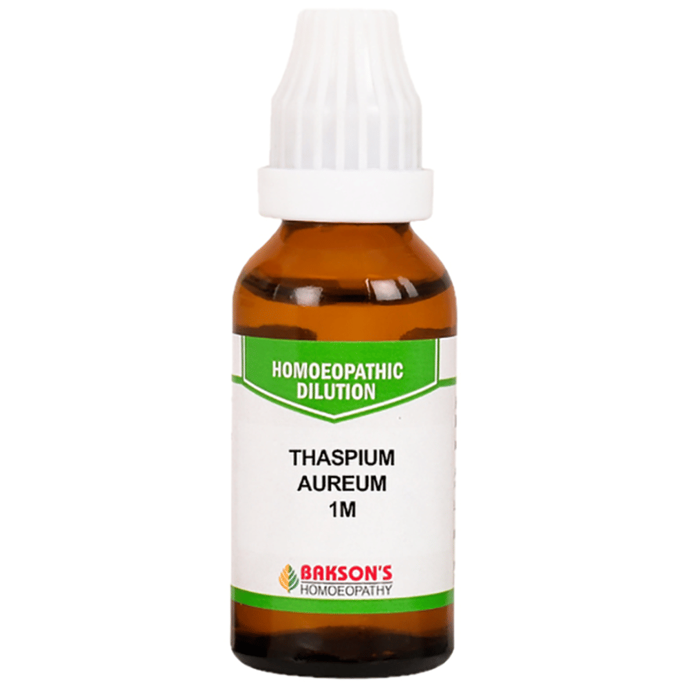 Bakson's Homeopathy Thaspium Aureum Dilution 1M bottle of 30 ml Dilution