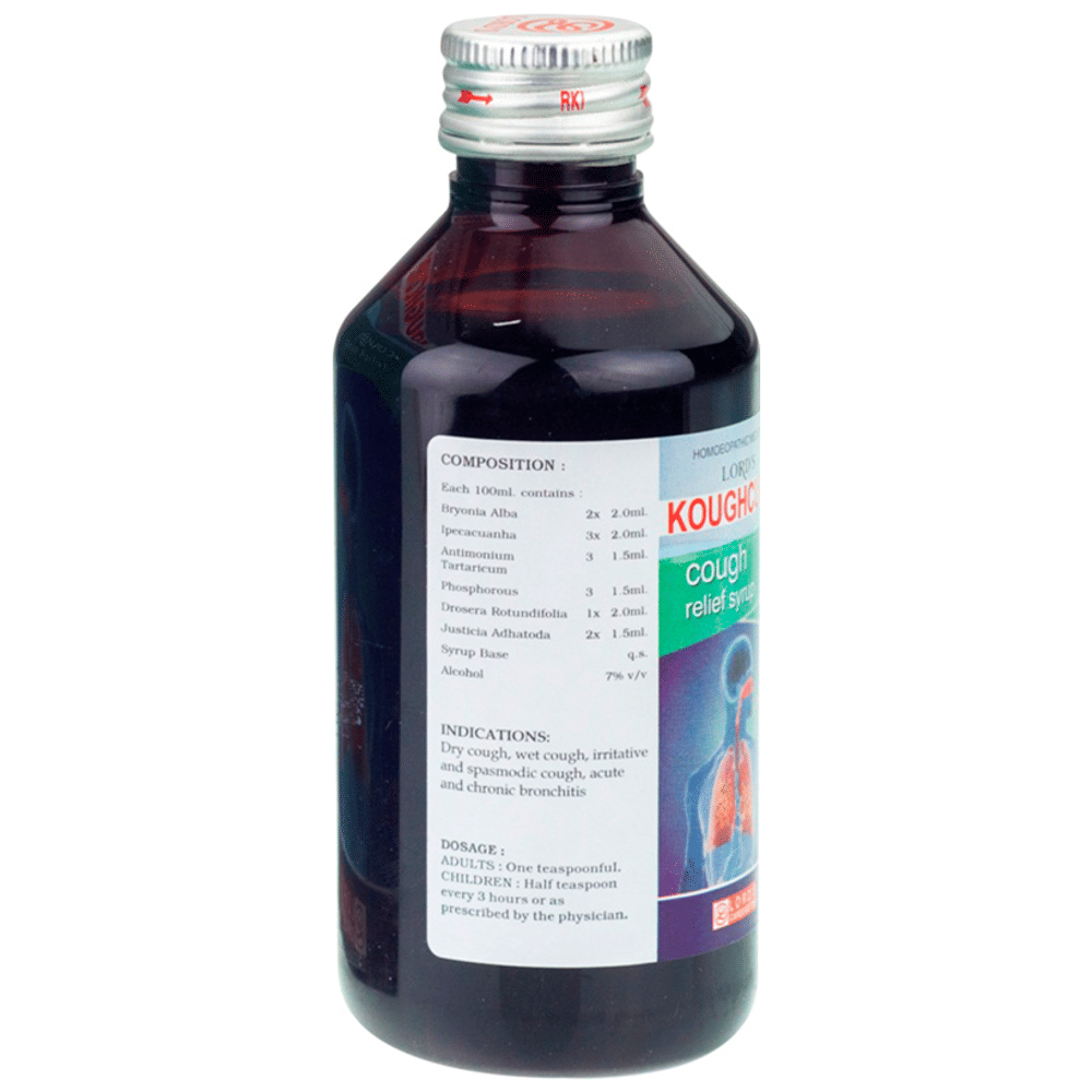 Lord's Koughcure Syrup bottle of 180 ml Syrup Lord's Koughcure Syrup bottle of 180 ml Syrup