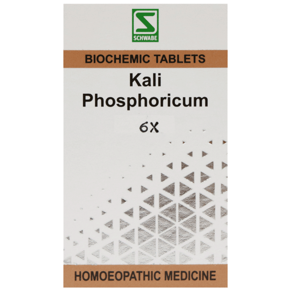 Dr Willmar Schwabe India Kali Phosphoricum Biochemic Tablet 6X bottle of 25 gm Biochemic Tablet