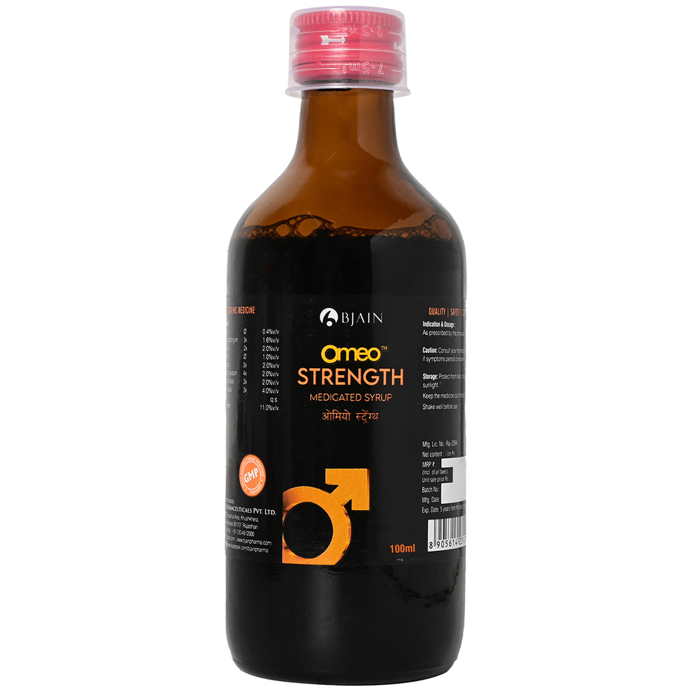 Bjain Omeo Strength Syrup bottle of 100 ml Syrup
