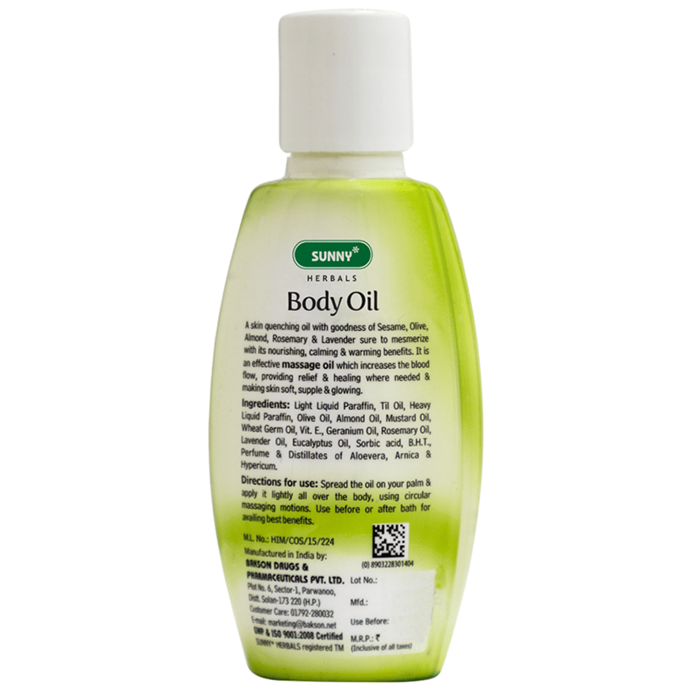 Sunny Herbals Body Oil bottle of 100 ml Oil Sunny Herbals Body Oil bottle of 100 ml Oil