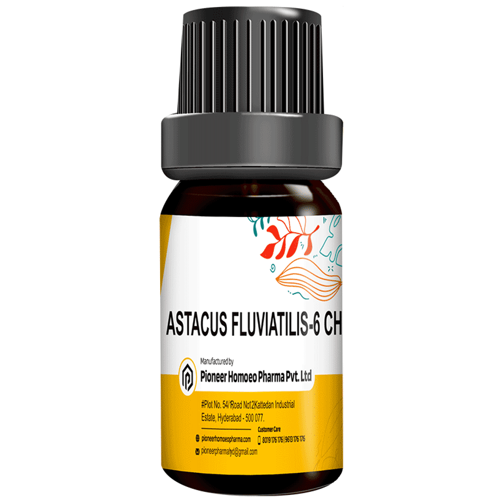 Pioneer Pharma Astacus Fluviatilis Globules Pellets Multidose Pills 6 CH bottle of 150 tablets