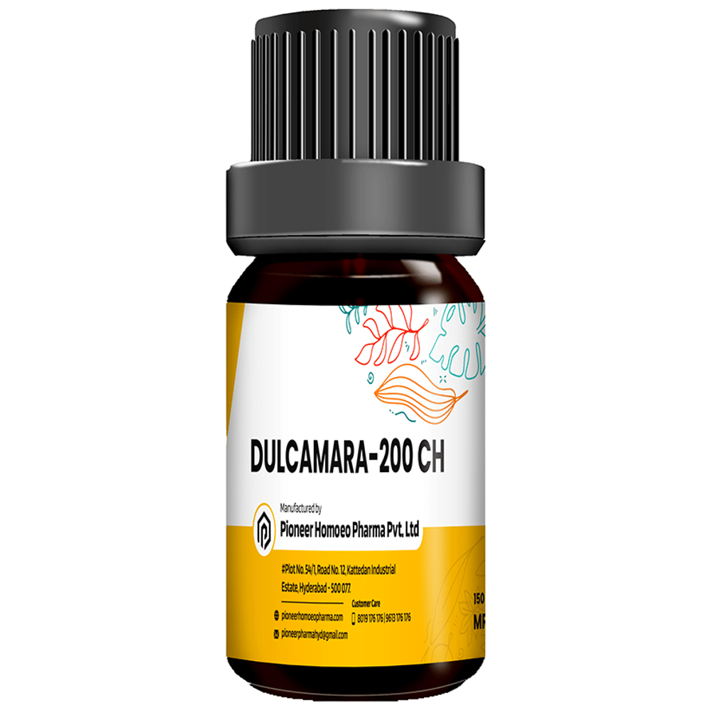 Pioneer Pharma Dulcamara Globules Pellets Multidose Pills 200 CH bottle of 150 tablets