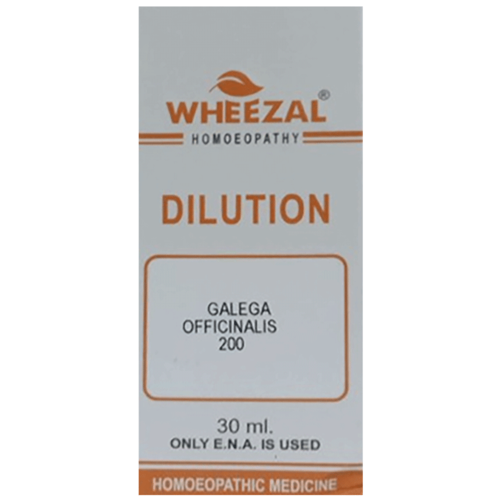 Wheezal Galega Officianalis Dilution 200 bottle of 30 ml Dilution