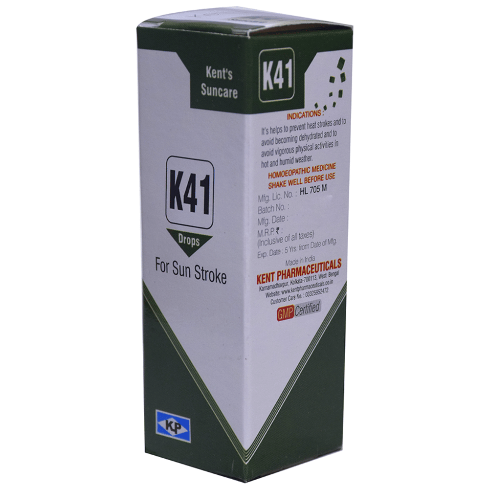 Kent's K41 Sun Stroke Oral Drops bottle of 30 ml Oral Drops Kent's K41 Sun Stroke Oral Drops bottle of 30 ml Oral Drops