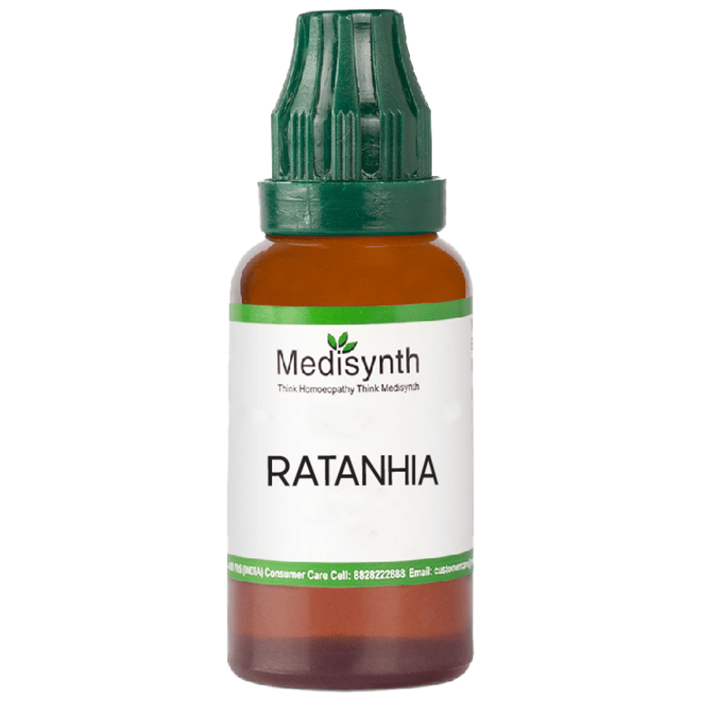 Medisynth Ratanhia  Dilution 200 bottle of 30 ml Dilution