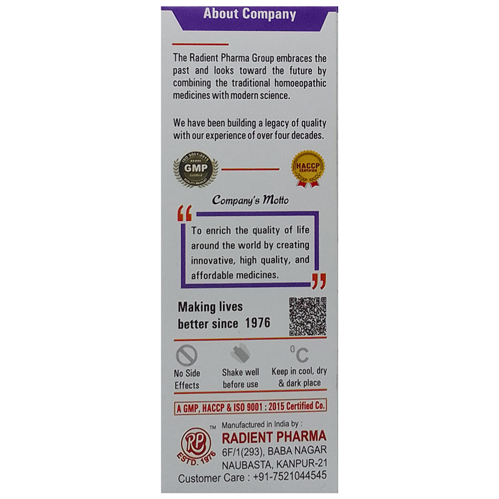 Radient #126 Hydrocele Drops bottle of 30 ml Oral Drops Radient #126 Hydrocele Drops bottle of 30 ml Oral Drops