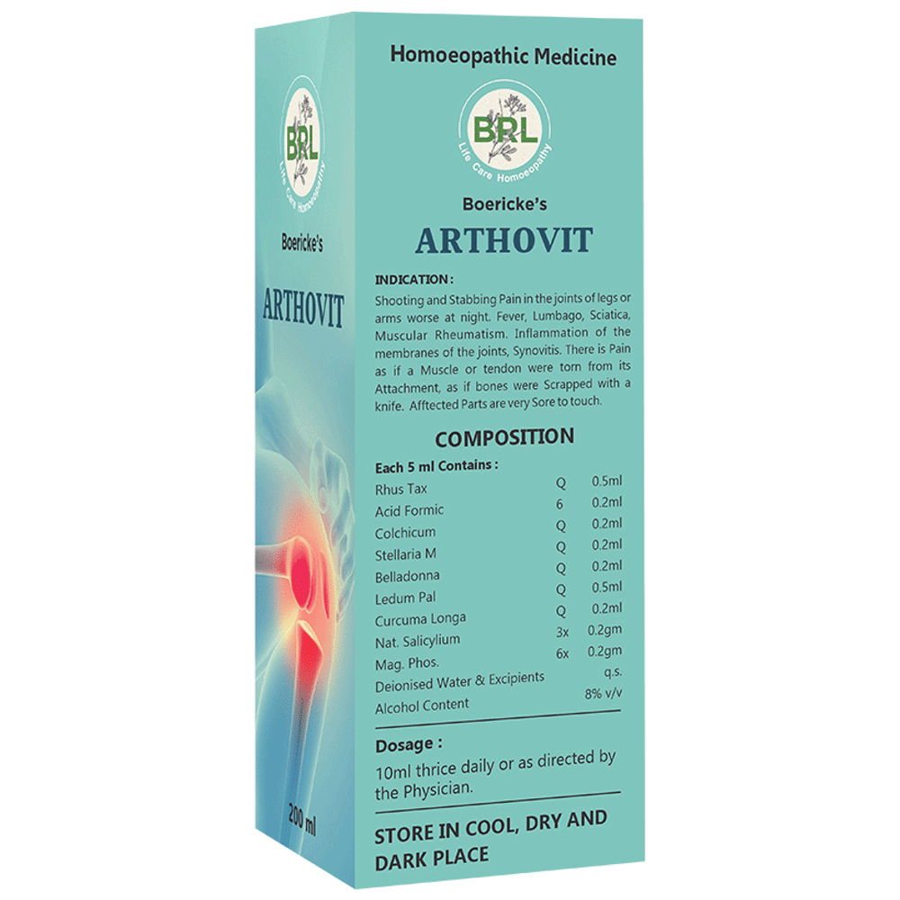 BRL Arthovit Syrup bottle of 200 ml Syrup BRL Arthovit Syrup bottle of 200 ml Syrup