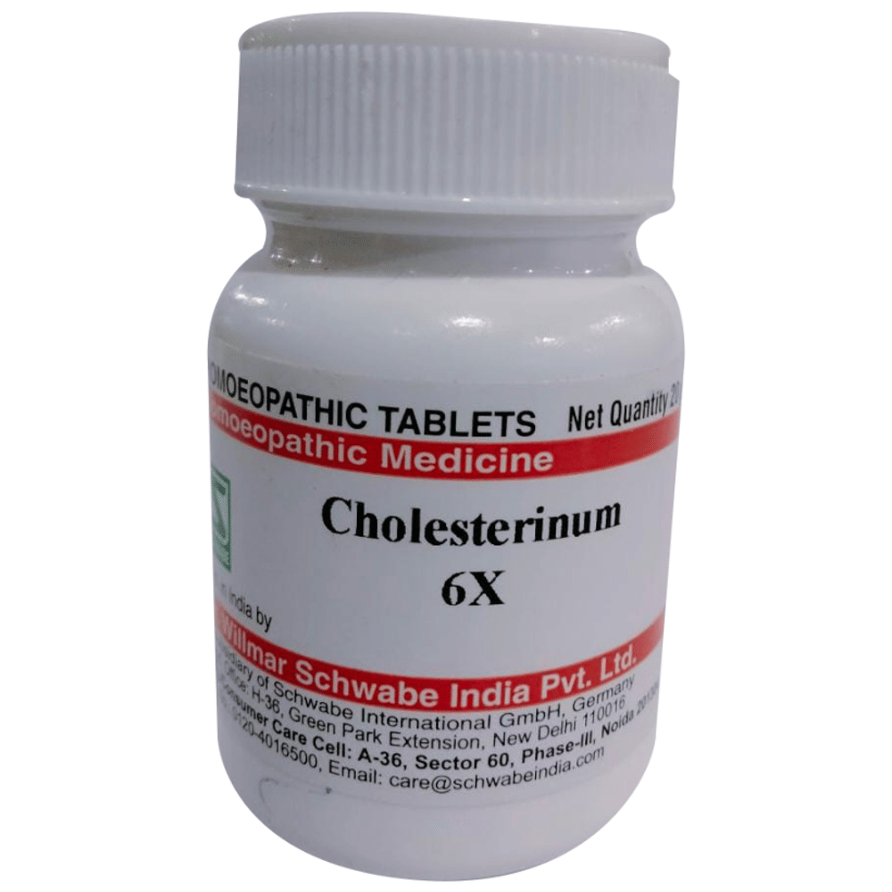 Dr Willmar Schwabe India Cholesterinum Trituration Tablet 6X bottle of 20 gm Trituration Tablet
