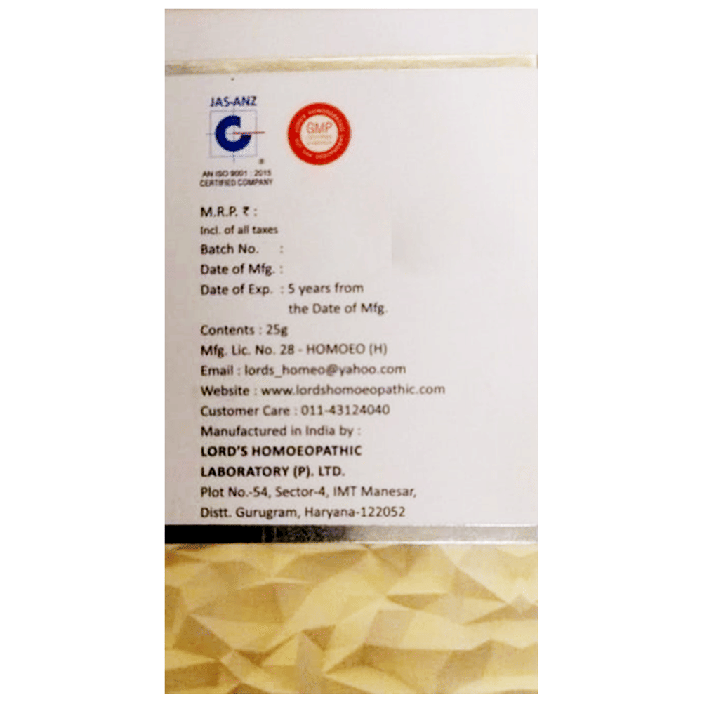 Lord's Kali Phos Biochemic Tablet 6X bottle of 25 gm Biochemic Tablet