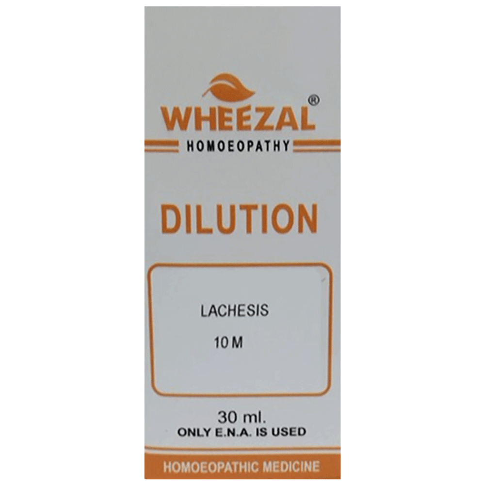 Wheezal Lachesis Dilution 10M bottle of 30 ml Dilution