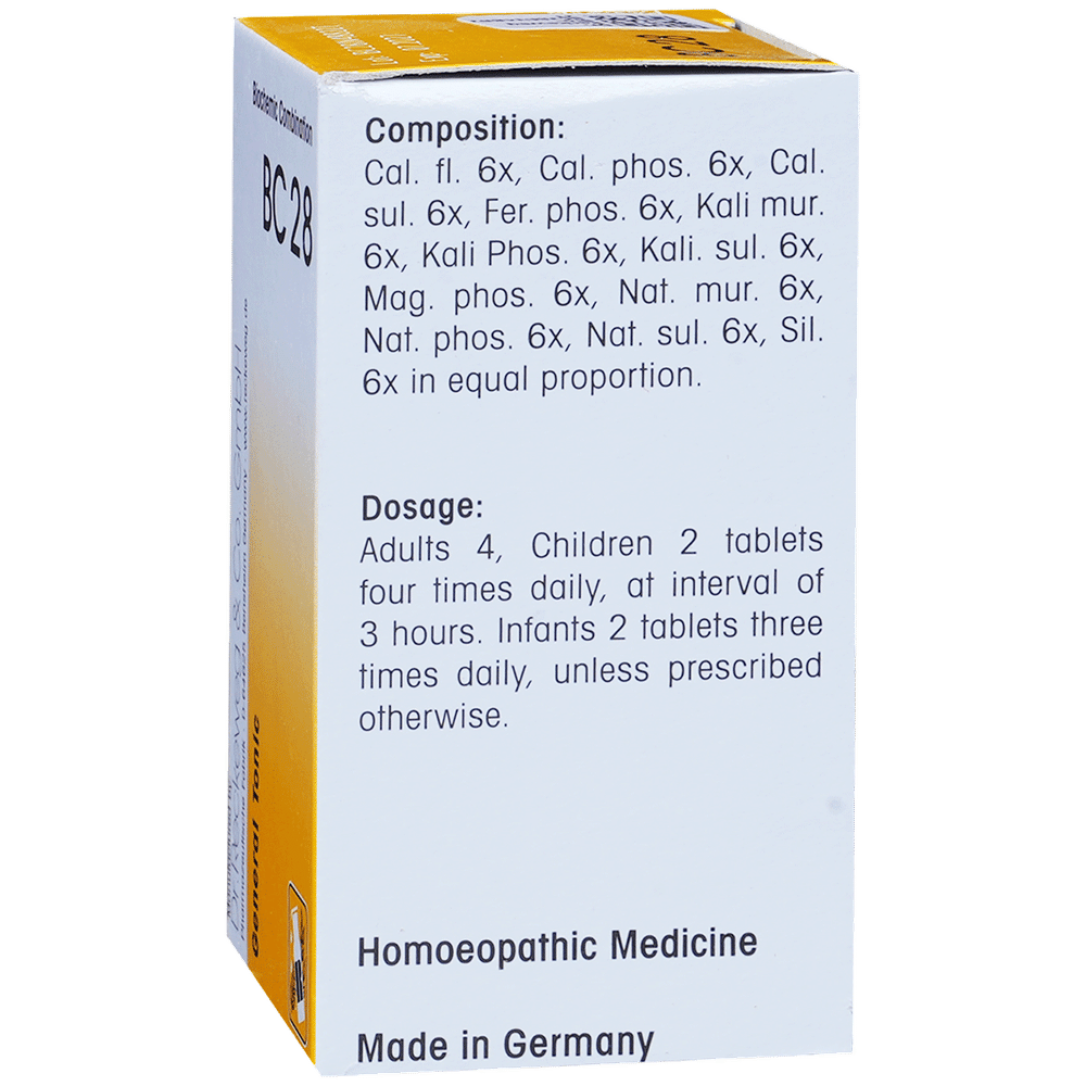 Dr. Reckeweg Bio-Combination 28 (BC 28) Tablet bottle of 20 gm Biocombination Tablet Dr. Reckeweg Bio-Combination 28 (BC 28) Tablet bottle of 20 gm Biocombination Tablet