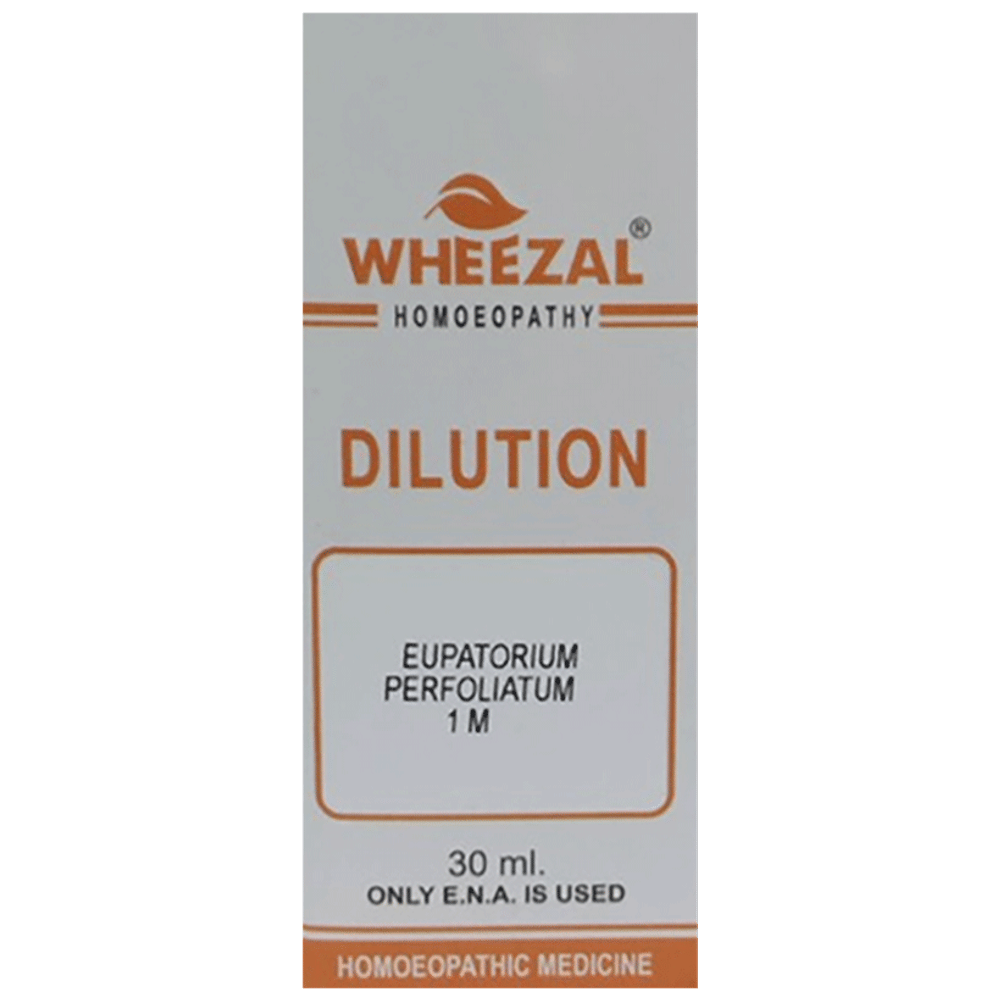 Wheezal Eupatorium Perfoliatum Dilution 1M bottle of 30 ml Dilution