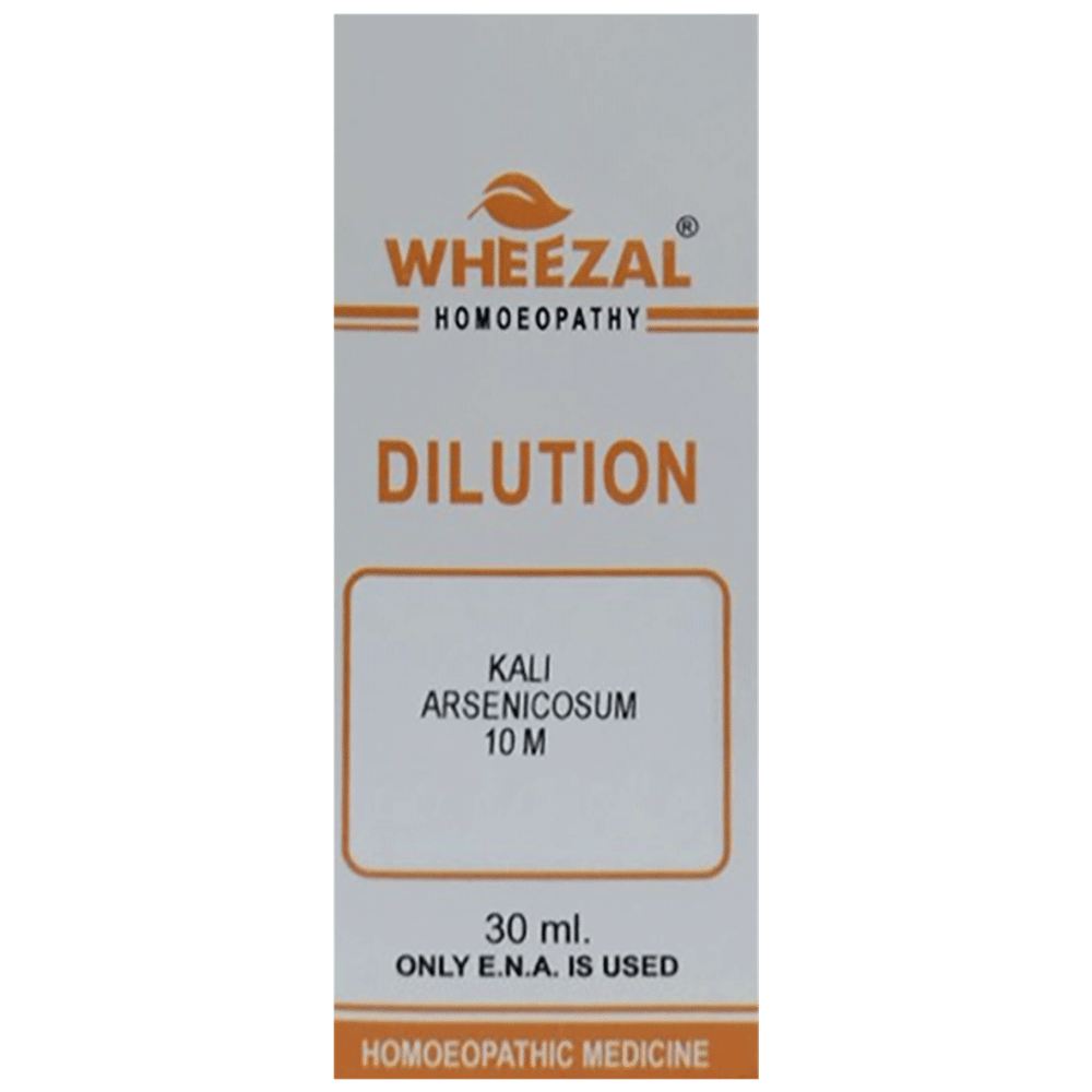 Wheezal Kali Arsenicosum Dilution 10M bottle of 30 ml Dilution