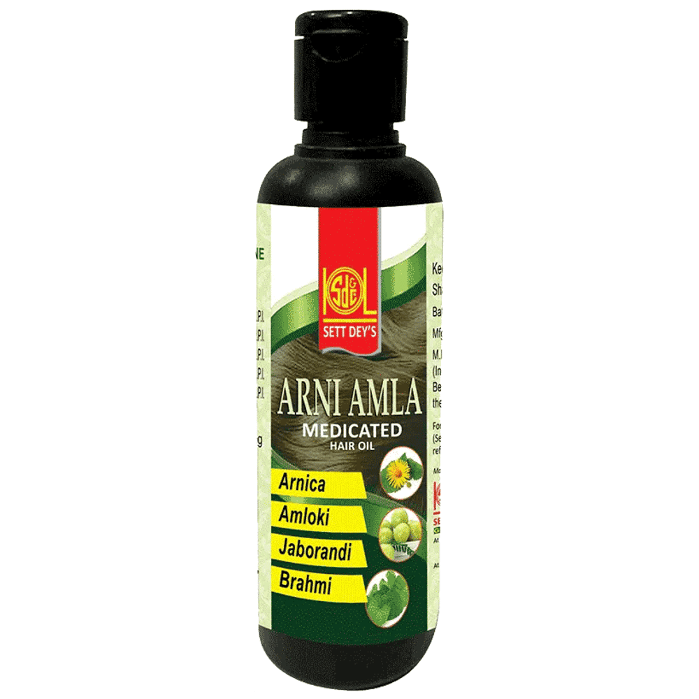Sett Dey Arni Amla Medicated Hair Oil bottle of 100 ml Oil