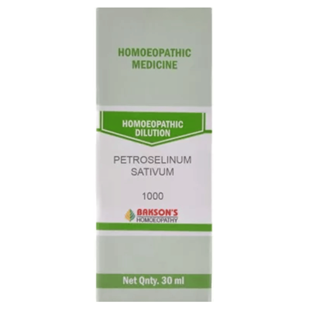 Bakson's Homeopathy Petroselinum Sativum Dilution 1000 CH bottle of 30 ml Dilution
