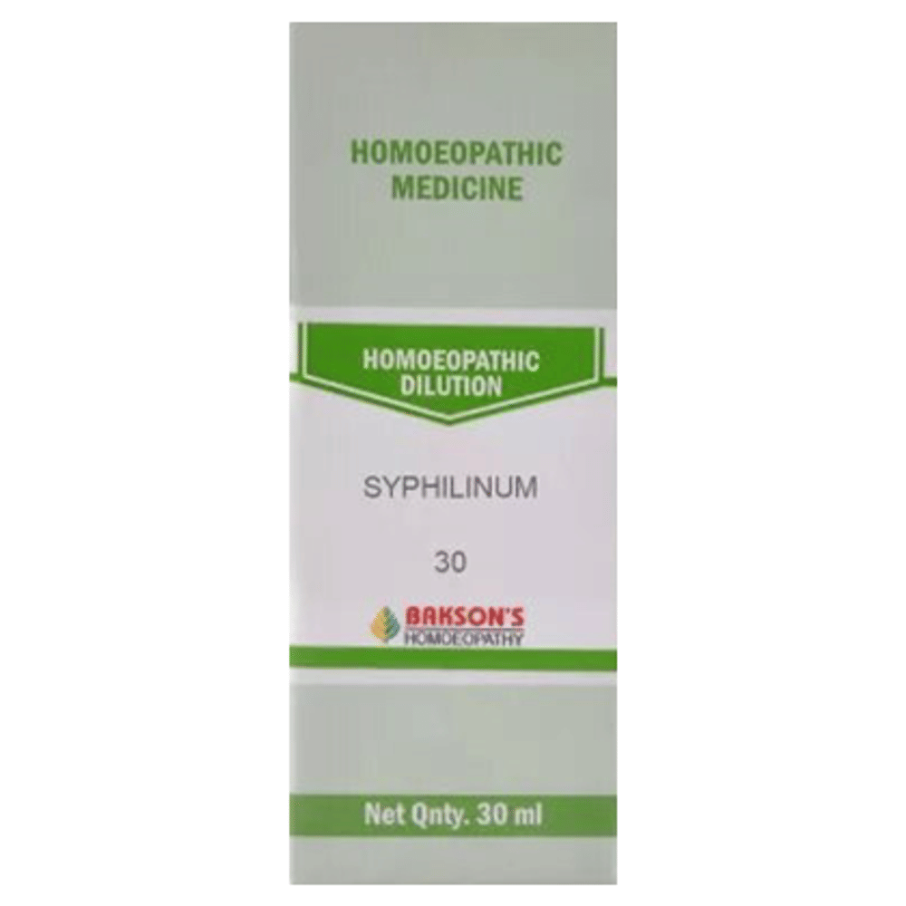 Bakson's Homeopathy Syphilinum Dilution 30 bottle of 30 ml Dilution