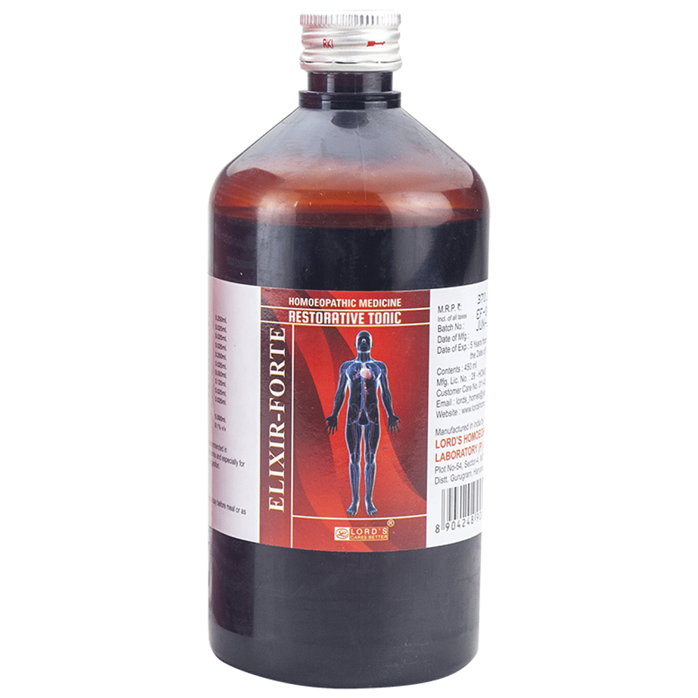 Lord's Elixir-Forte Restorative Tonic bottle of 450 ml Tonic Lord's Elixir-Forte Restorative Tonic bottle of 450 ml Tonic