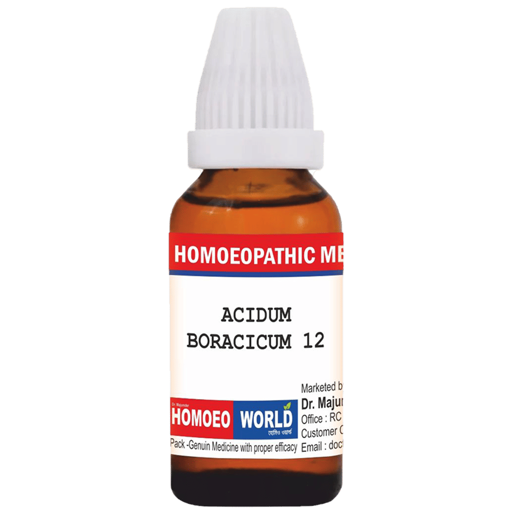 Dr. Majumder Homeo World Acidum Boracicum(30ml Each) 12 combo pack of 3 bottles