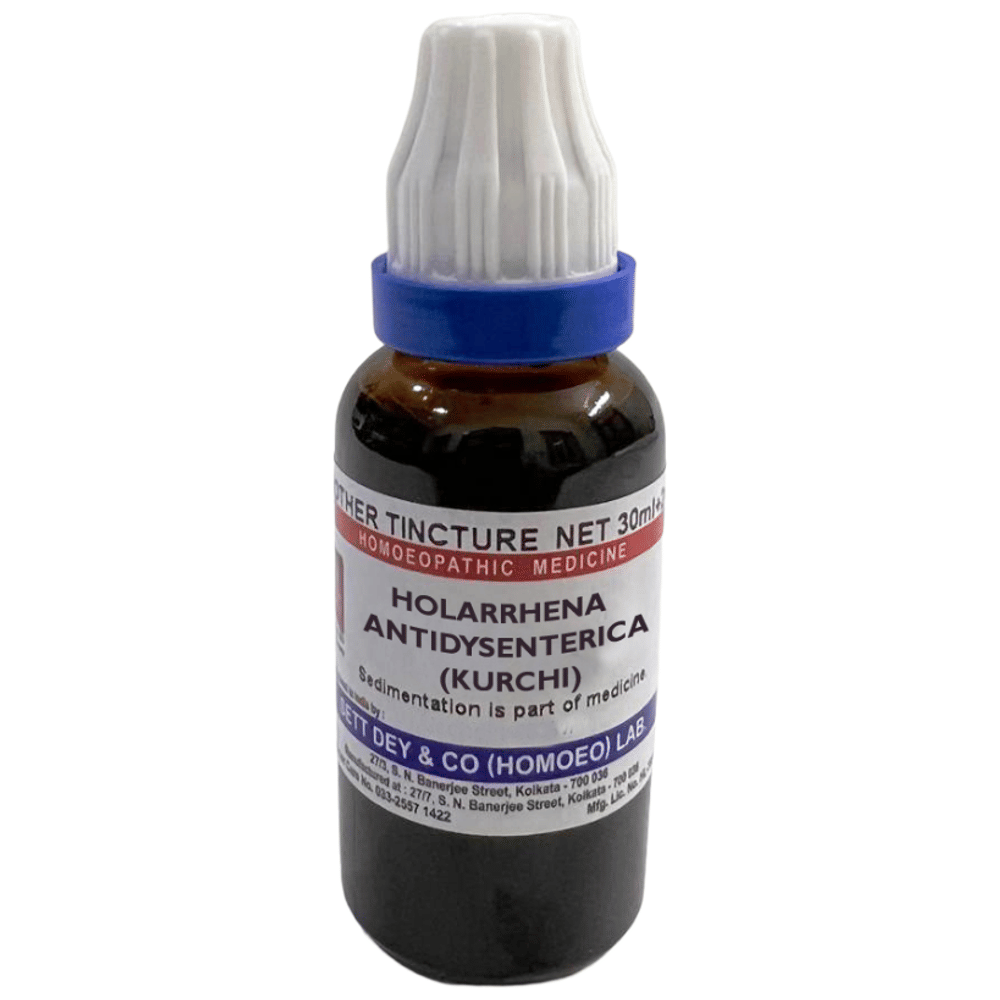 Sett Dey Holarrhena Antidysenterica (Kurchi) Mother Tincture Q bottle of 30 ml Mother Tincture
