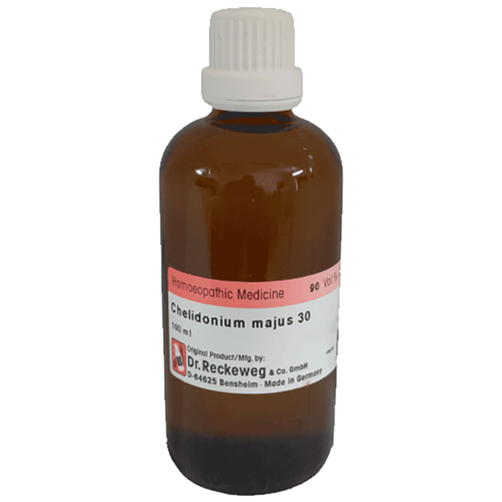 Dr Reckeweg &Co.gmbH Chelidonium Majus  Dilution 30 CH bottle of 100 ml Dilution
